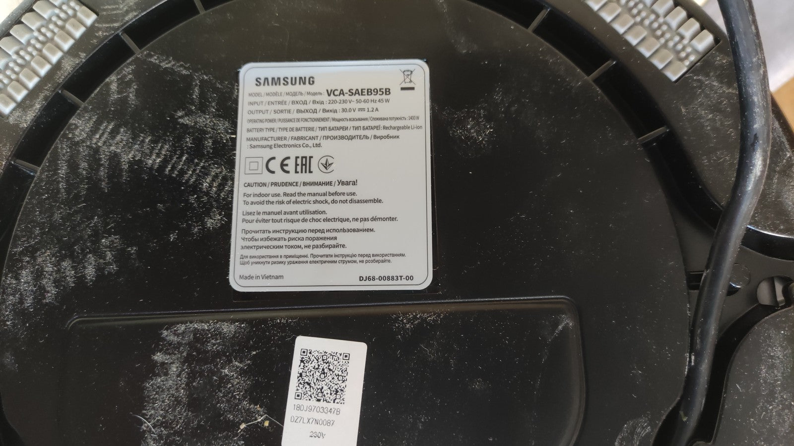 Samsung VS20B95B73B Akku-Handstaubsauger, I39613