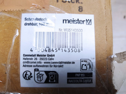 Meister 5143500 Schraubstock 100 mm Spannweite, I38464