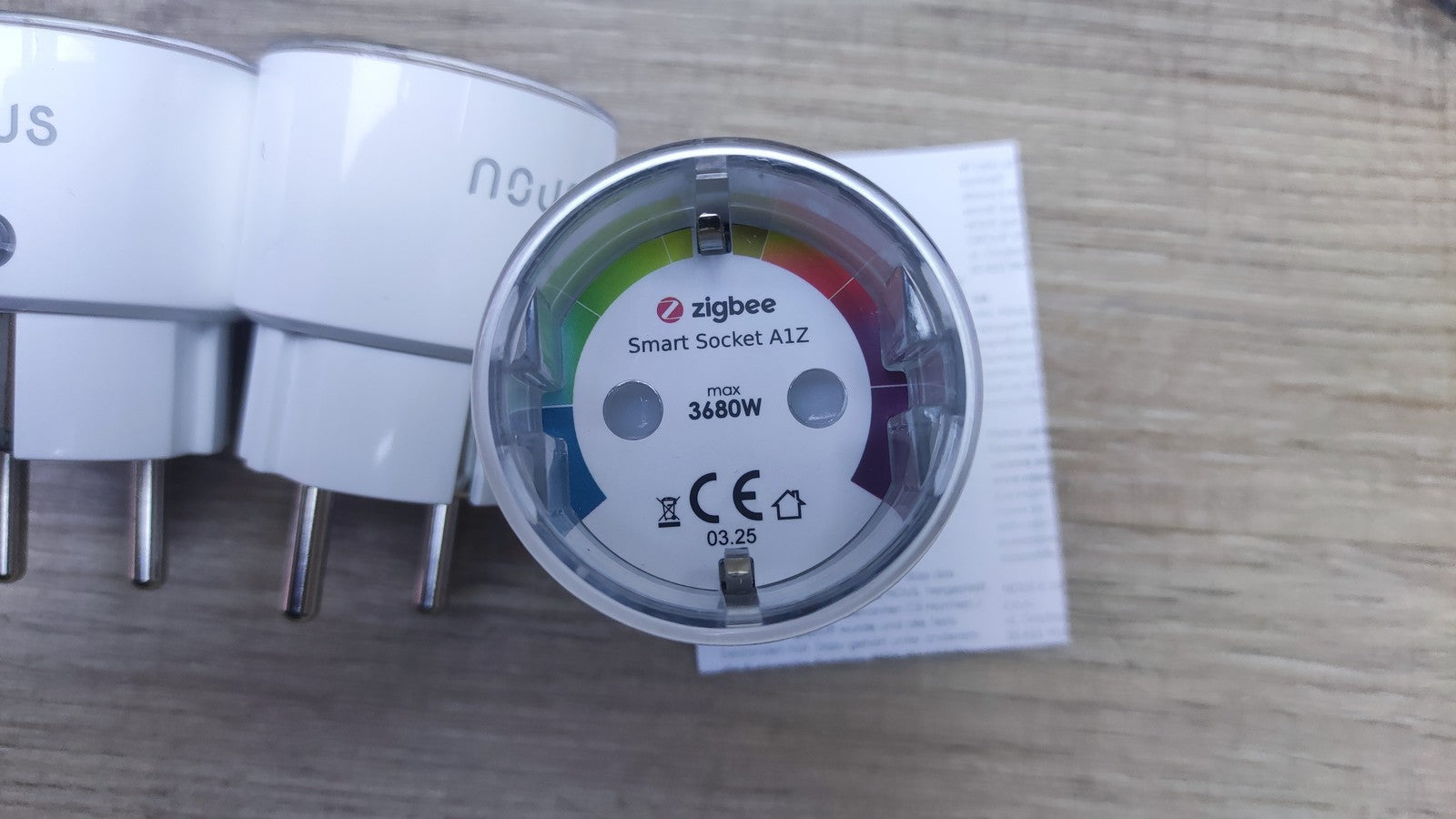 NOUS A1Z ZigBee Smart Steckdose mit Energieüberwachung, 10A, 3 St., I36995