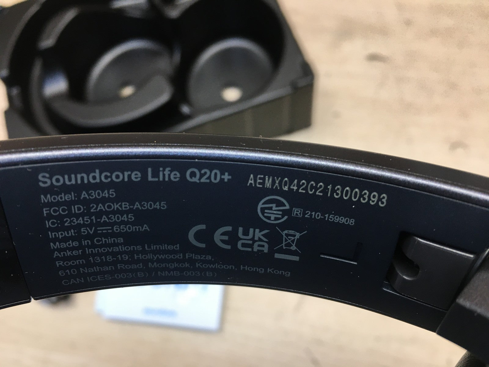 Soundcore by Anker Life Q20+ Bluetooth-Kopfhörer A3045, schwarz, I39194