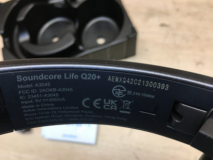 Soundcore by Anker Life Q20+ Bluetooth-Kopfhörer A3045, schwarz, I39194