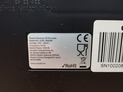 Cecotec Espressomaschine Power Espresso 20 Pro Latte, 20 Bar, I39719