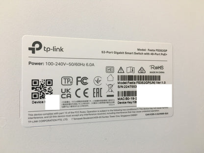 TP-Link Festa FS352GP 52-Port Gigabit Switch, I36678