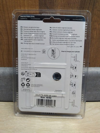 Yale Europrofilzylinder 2100 Serie 40/50 mm Doppelzylinder, I36958