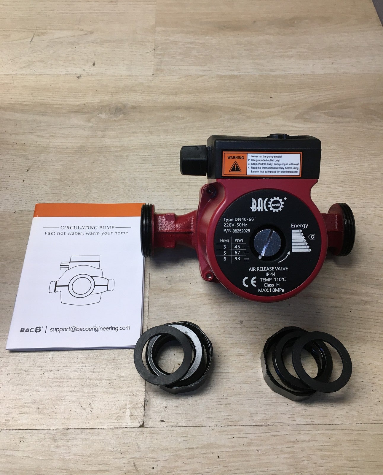 BACOENG DN40-6G Umwälzpumpe Heizung Heizungspumpe, I38011