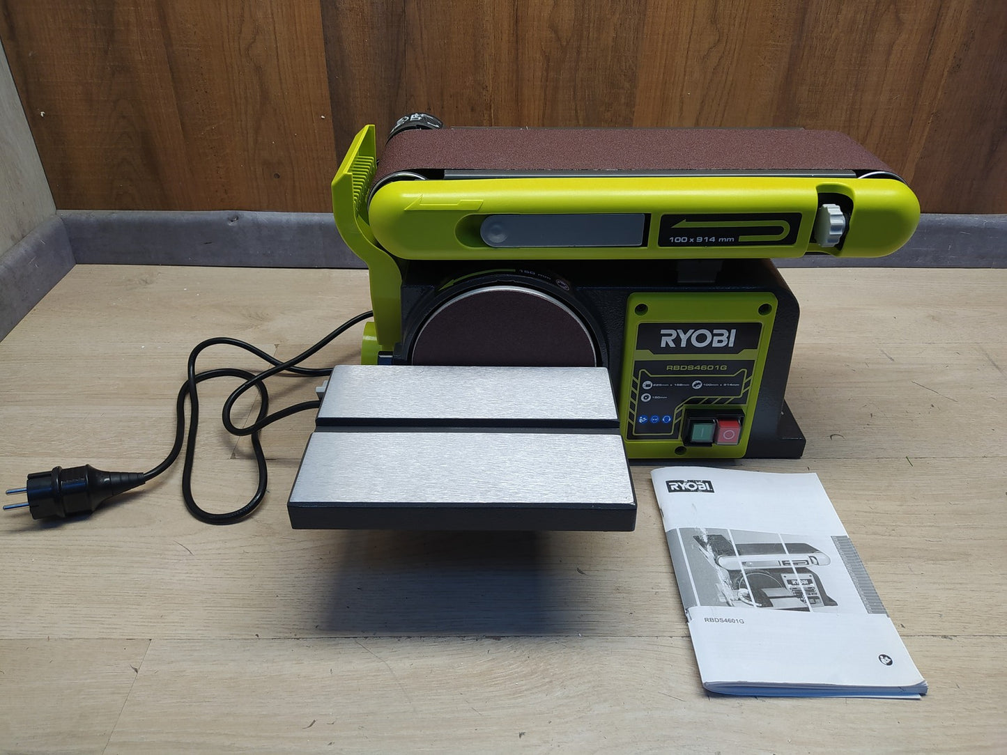 Ryobi RBDS4601G Bandschleifer Tellerschleifer 370W 5133002858, I37592