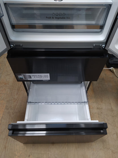 Hisense RF632N4WFE Kühlschrank Freistehend French Door 485 L NoFrost Schwarz