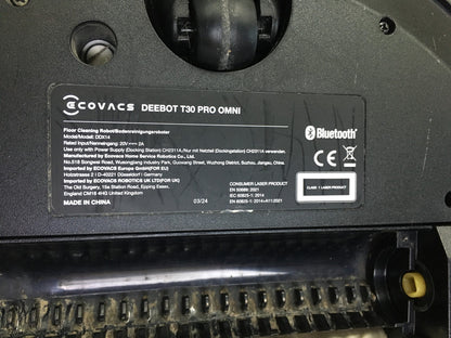 ECOVACS DEEBOT T30 PRO Omni Saugroboter mit Wischfunktion DDX14, I35632