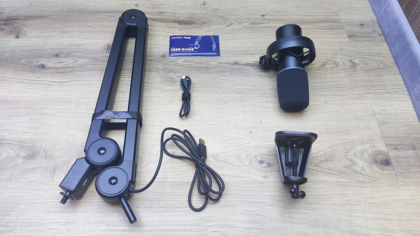 GXTrust Gaming GXT 255+ Onyx Professionelles Mikrofon mit Arm, I37673