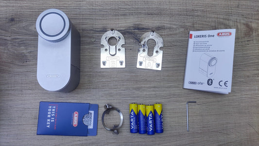 ABUS Türschlossantrieb LOXERIS One, smartes Öffnen und Schließen, silber, I36994