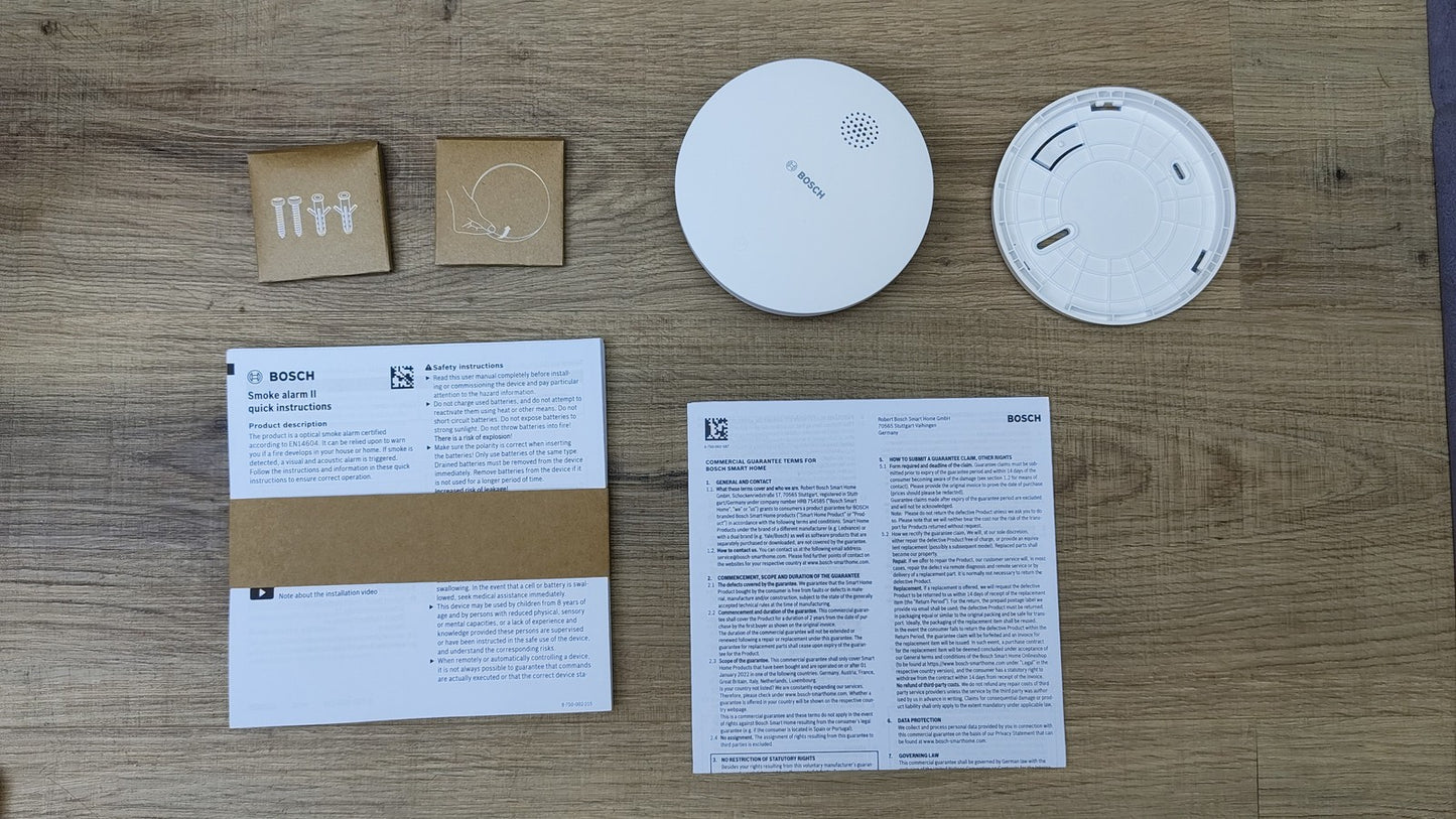 Bosch Smart Home Rauchmelder II, mit App-Funktion, I39807