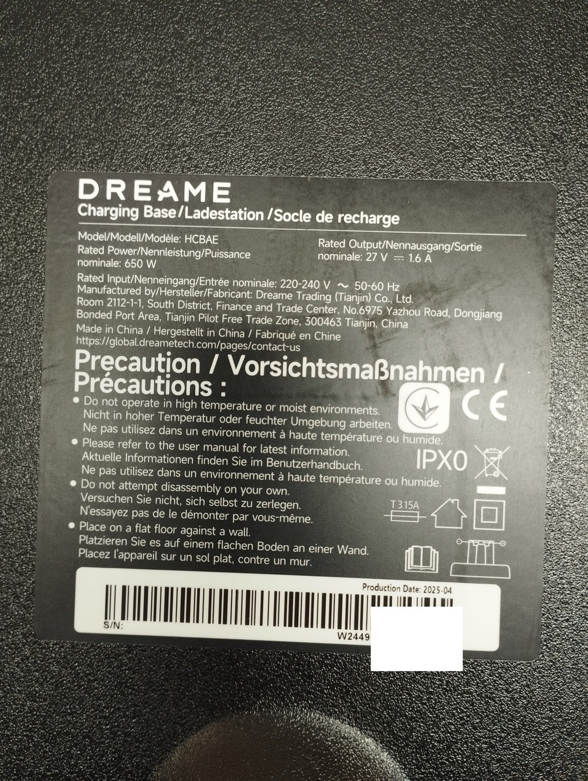 Dreame H15 Pro Heat Kabelloser Standstaubsauger HHR48A, I39506
