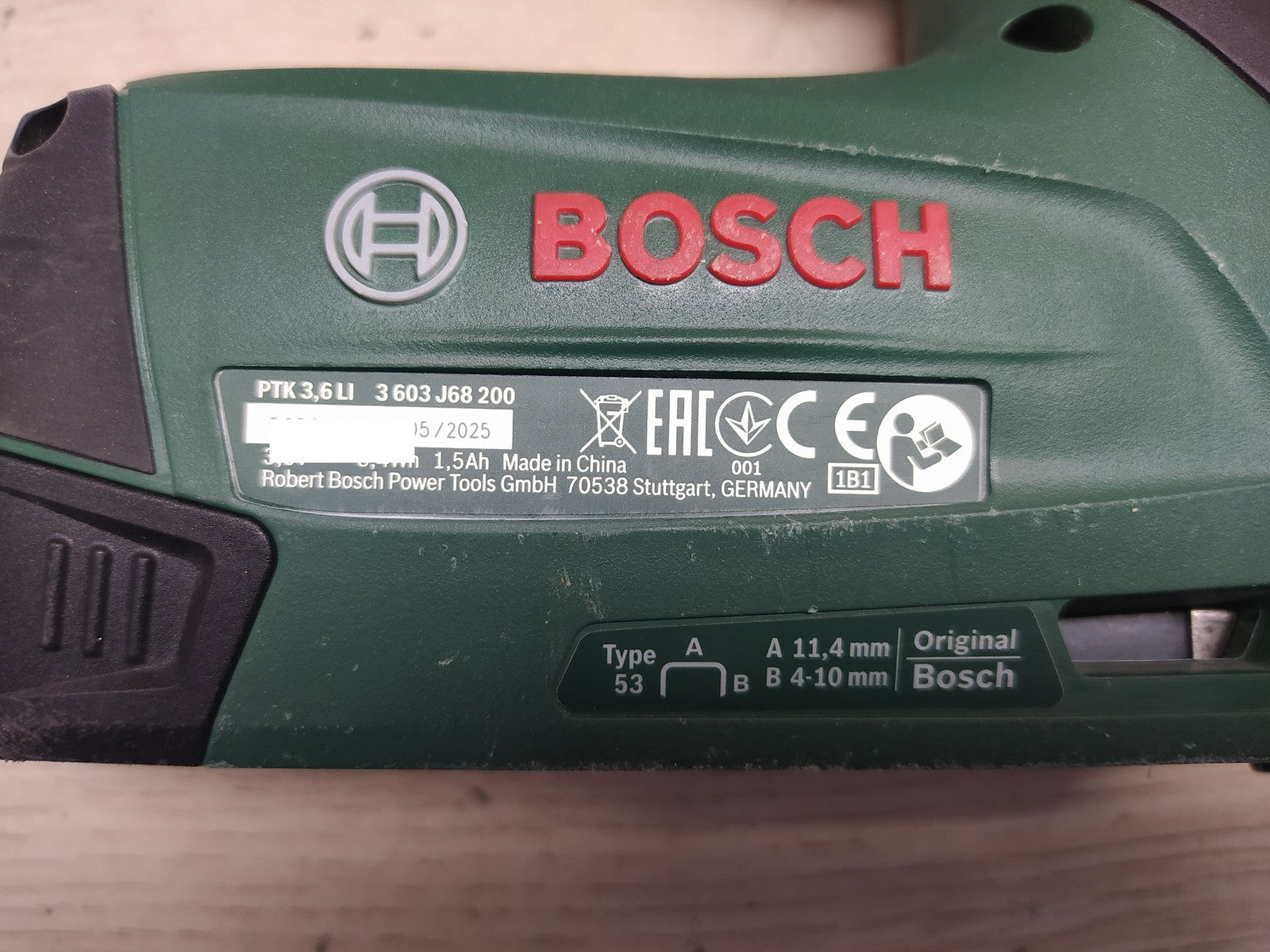 Bosch Akku Tacker PTK 3,6 LI Integrierter Akku, 3,6 Volt, 30 Schläge/min, I38589
