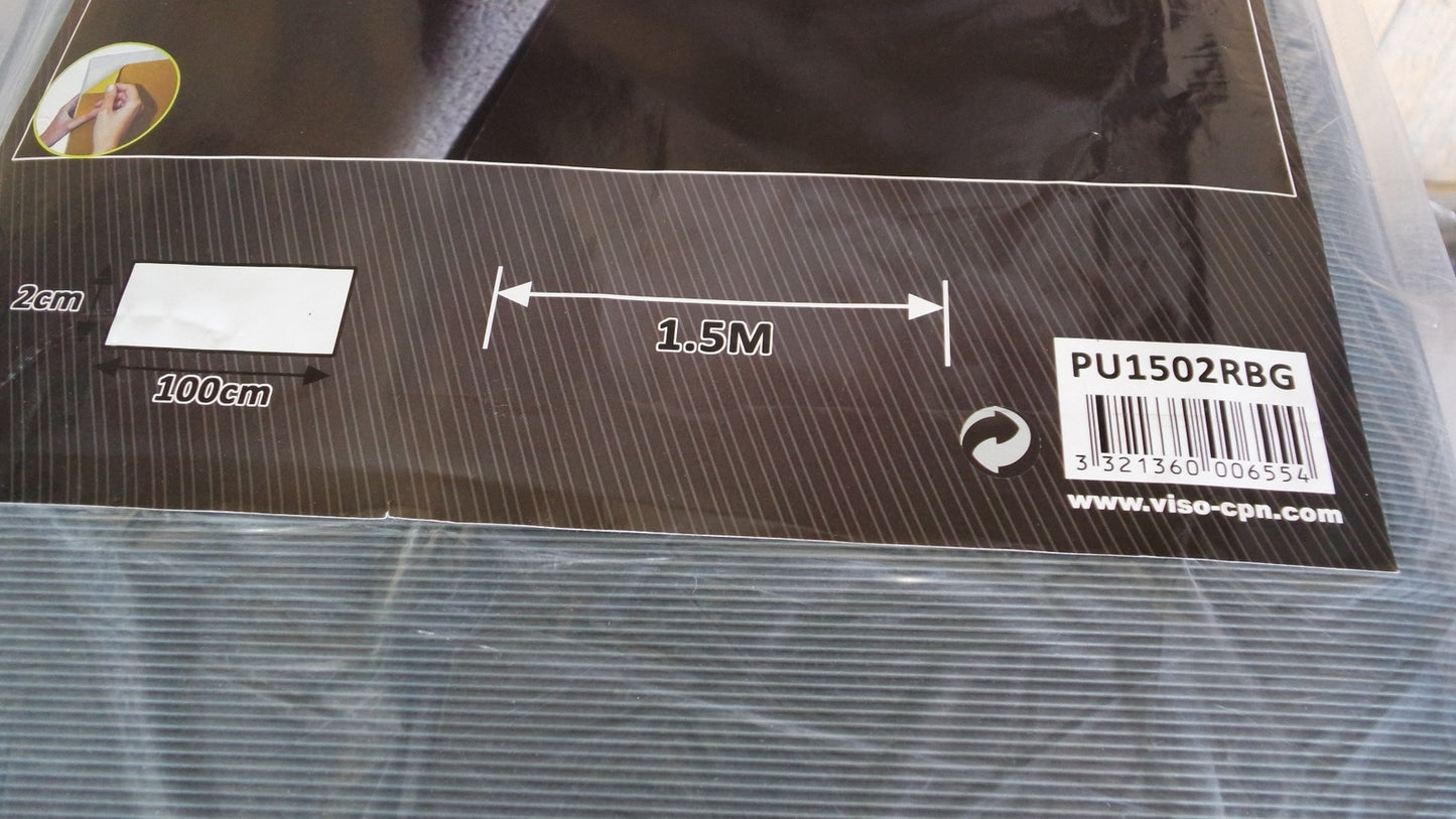 Viso PU1502RBG Schaumstoff 1500 x 1000 x 20 Wand Schutz Bumper Rechnung D15335