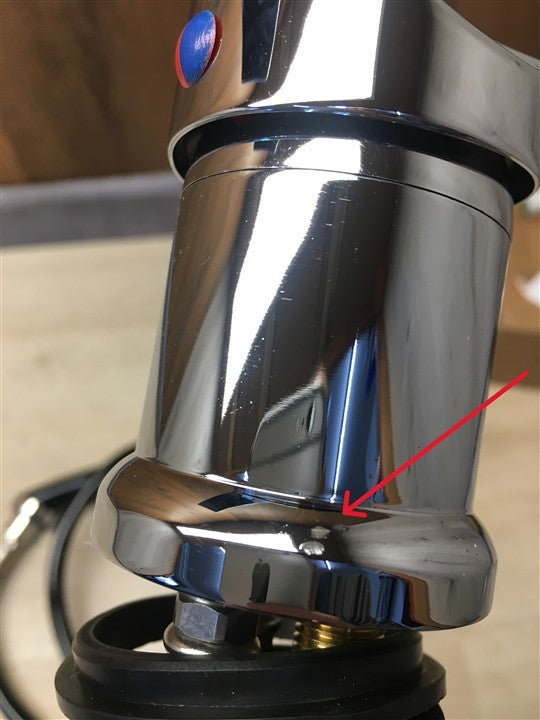 Staboos Einhebel-Mischbatterie & Hand-Brause für Friseur Waschsessel I37086