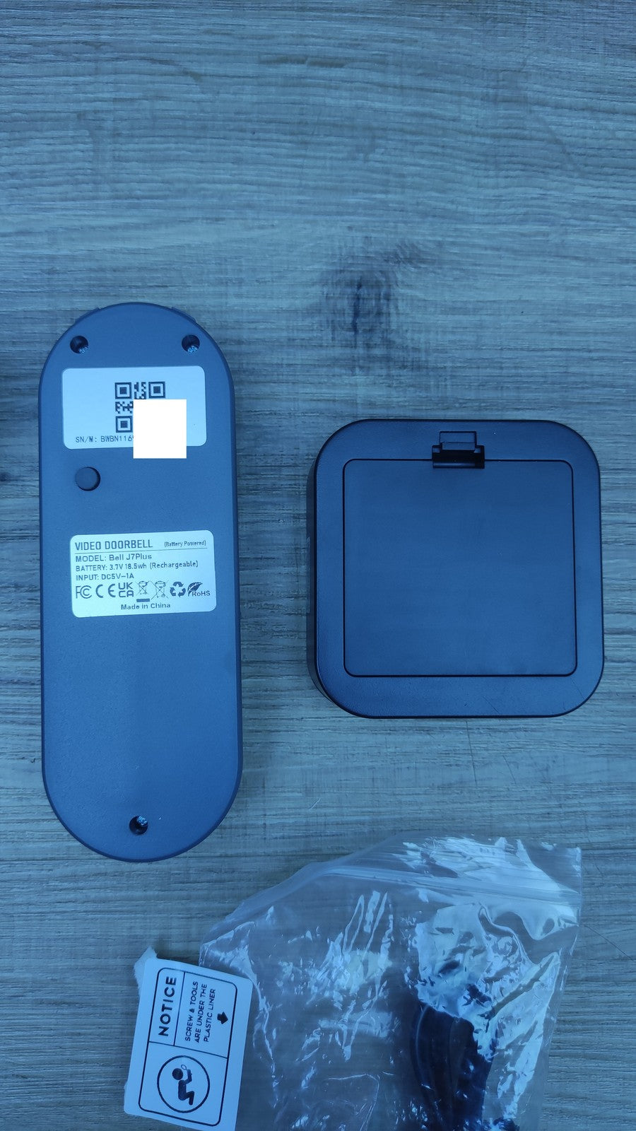 TMEZON Bell J7Plus Video-Türklingelanlage, I34433