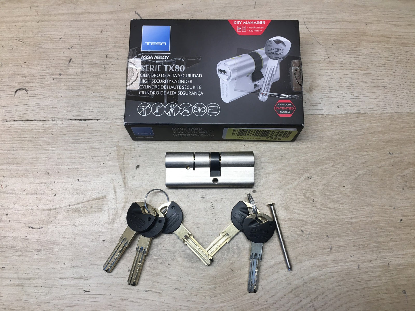 Tesa Assa Abloy TX853545N Europrofilzylinder TX80, I37069