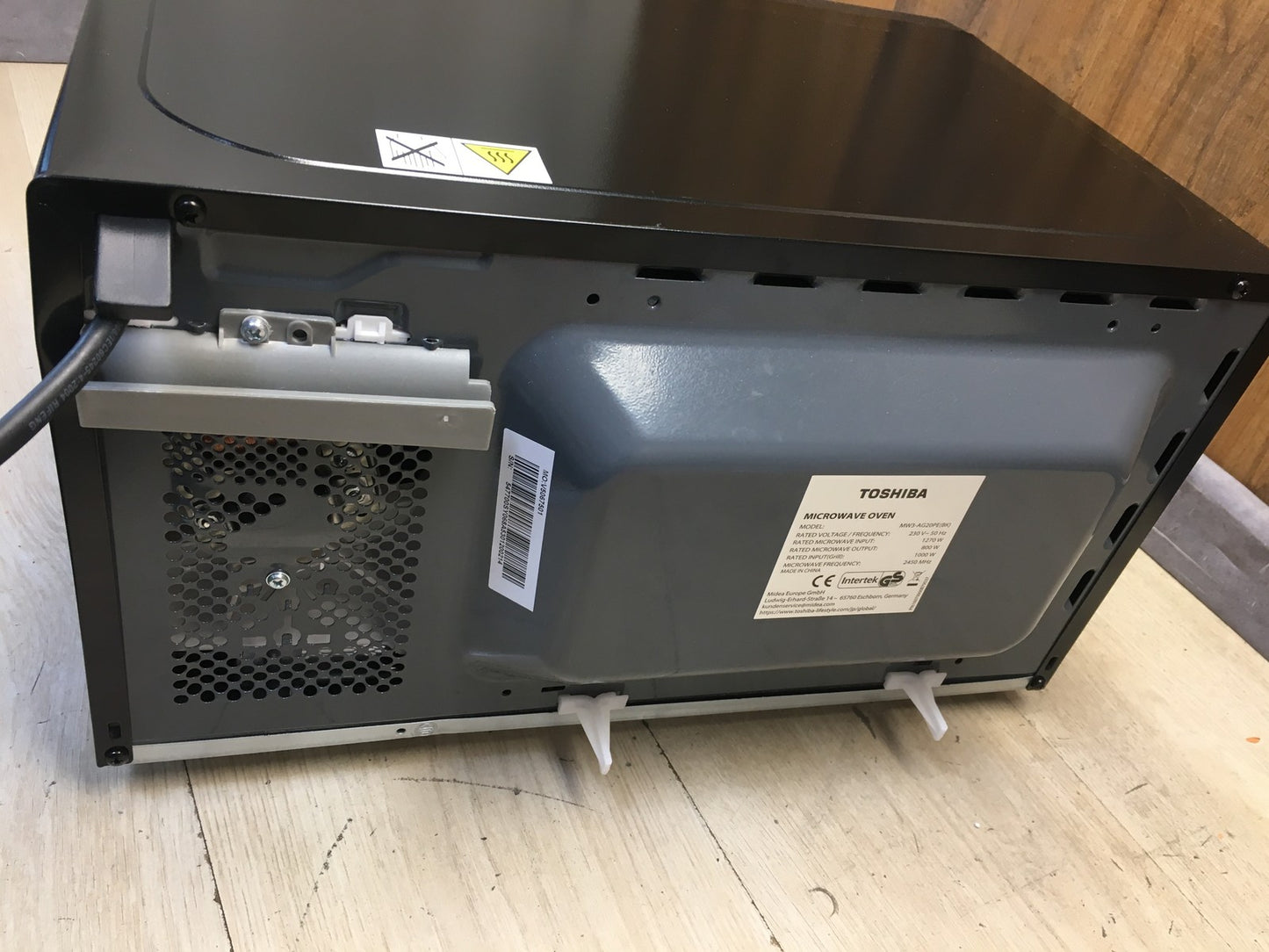 Toshiba MW3-AG20PE(BK) Mikrowelle mit Grill 20L 3-in-1 800W, Grill 1000W, I38982