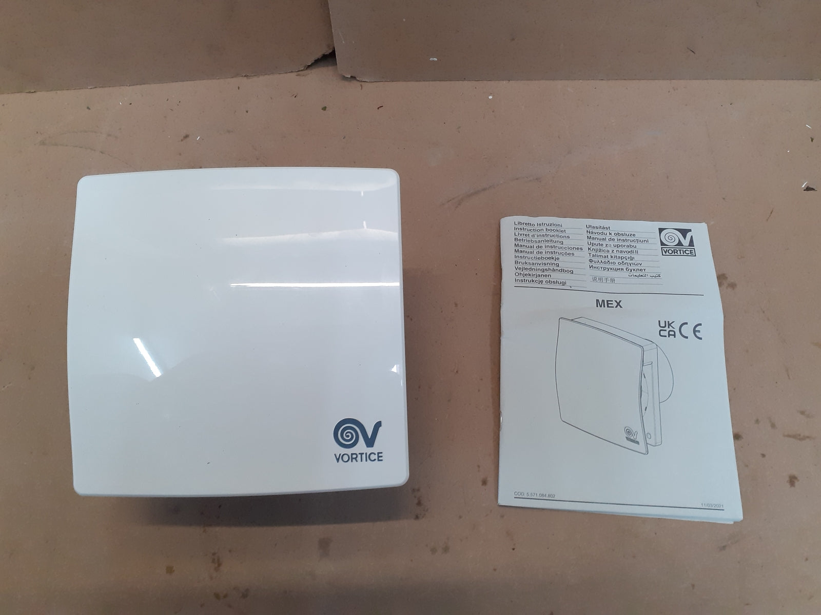 Vortice Bad Ventilator 4CAJAS20W2 Mex 100 4 LL 1S, 9 W, 220 V, Weiß, I10514
