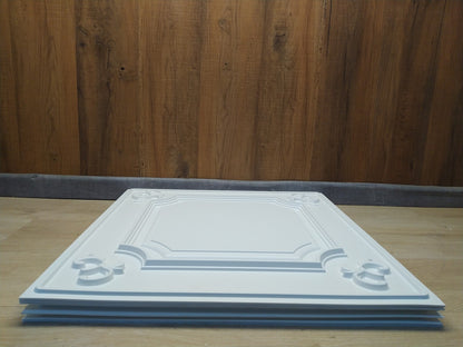 Art3d Dekorative Deckenfliesen 61x61 cm, 12 St.,4,5 m², I36513