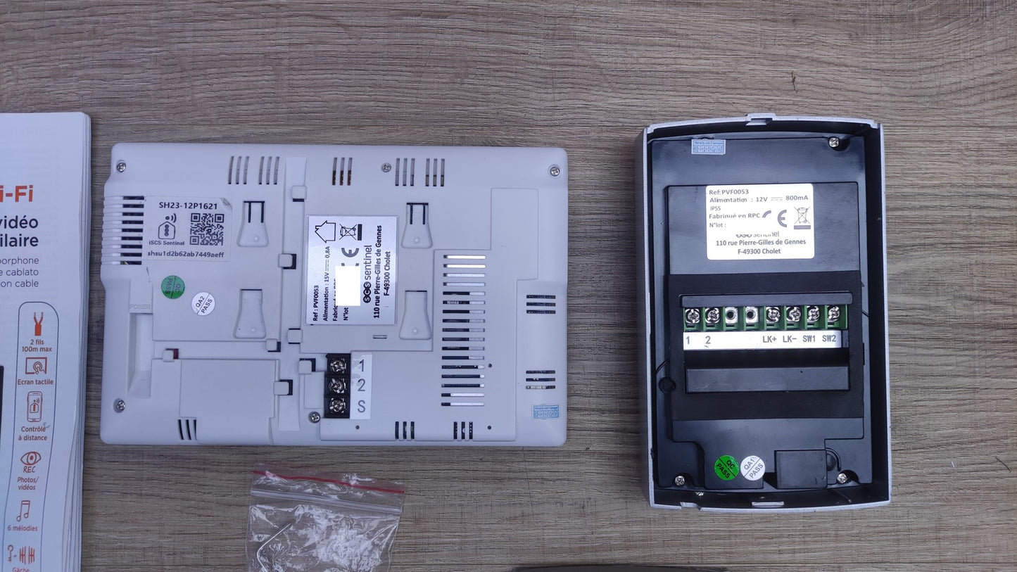 SCS Sentinel PVF0053 Video-Türsprechanlage mit 7" Touchscreen, I34850