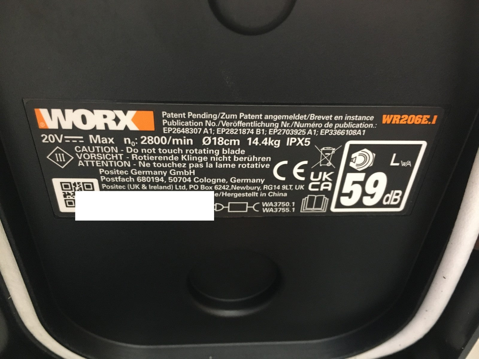 WORX Landroid Vision M600 Mähroboter ohne Begrenzungskabel WR206E.1 I38363