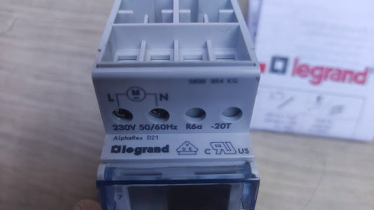 LEGRAND 412631 Wochen-Zeitschaltuhr AlphaRex D21, 1 Kanal, I37474