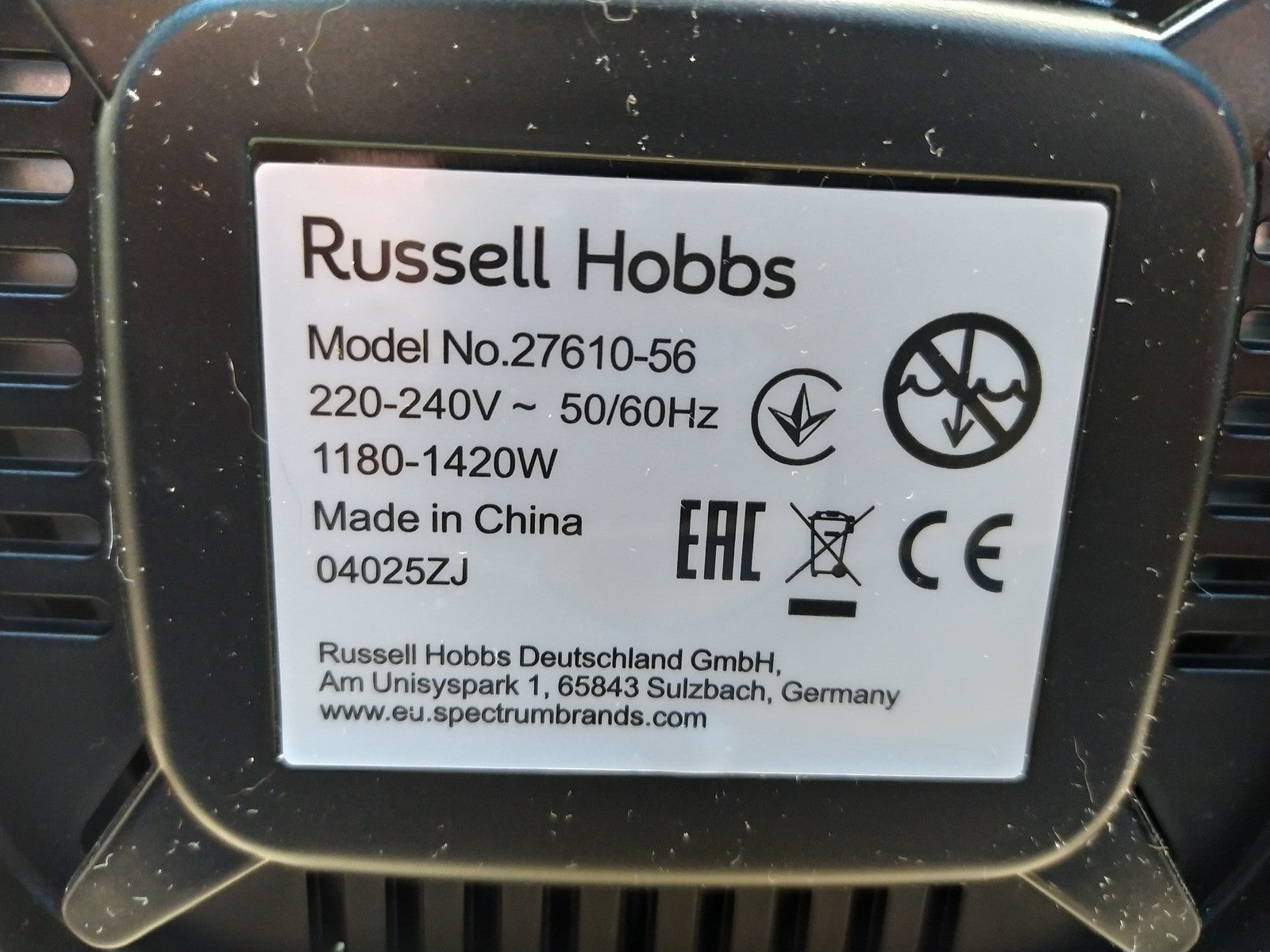 Russell Hobbs 27610-56 Heißluftfritteuse 4,3L, I36205