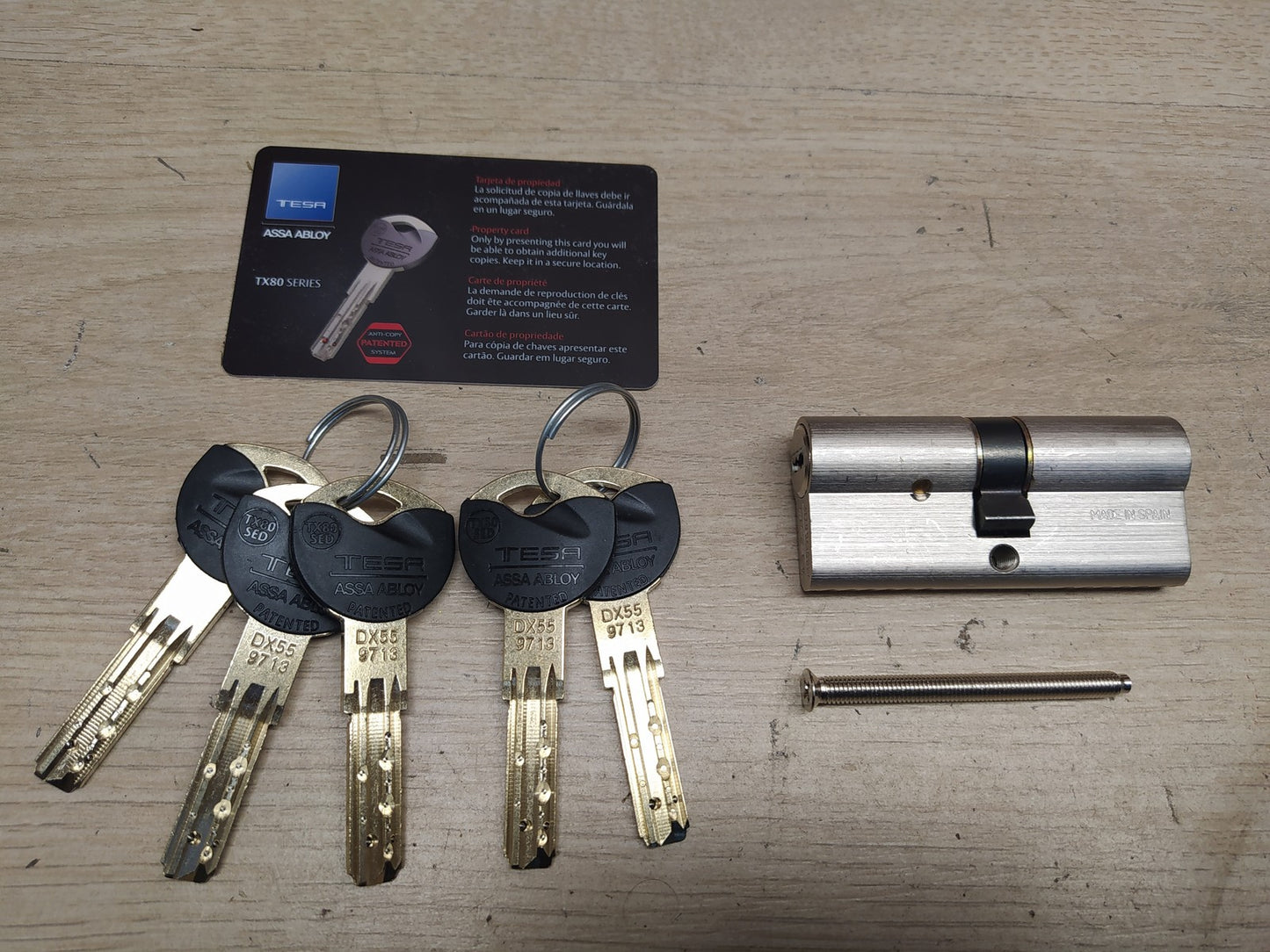 Tesa Assa Abloy TX853535N Europrofilzylinder TX80, 85 x 35 mm, I37065
