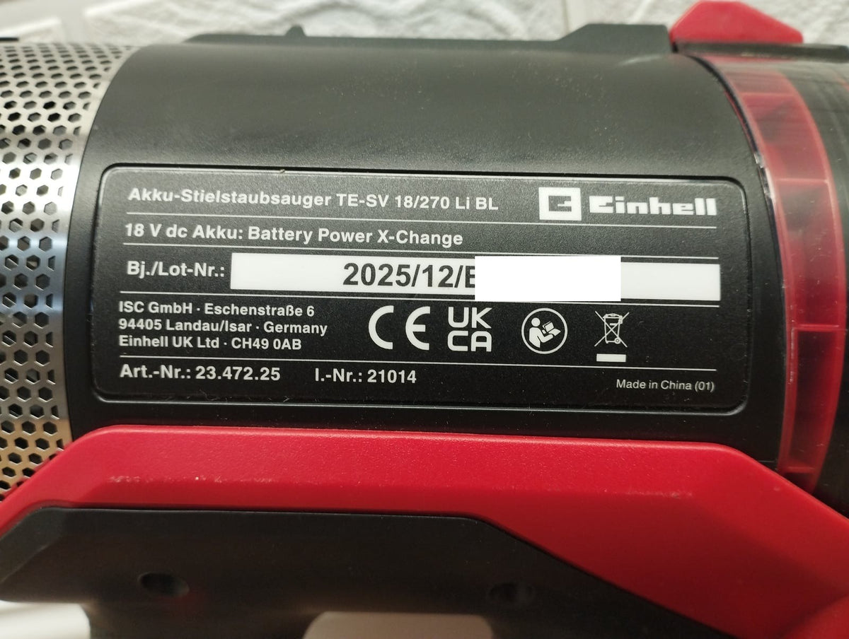 Einhell Akku-Stielstaubsauger TE-SV 18/270 Li BL Solo