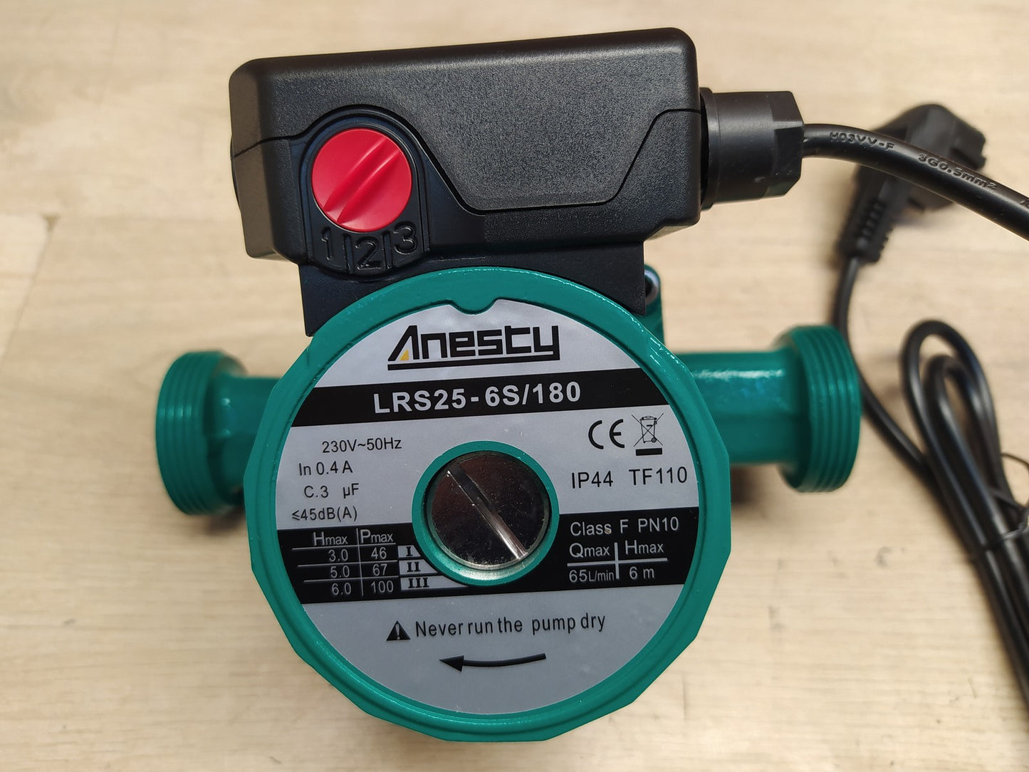 Anesty LRS25-6S/180 Umwälzpumpe Heizung, I38018