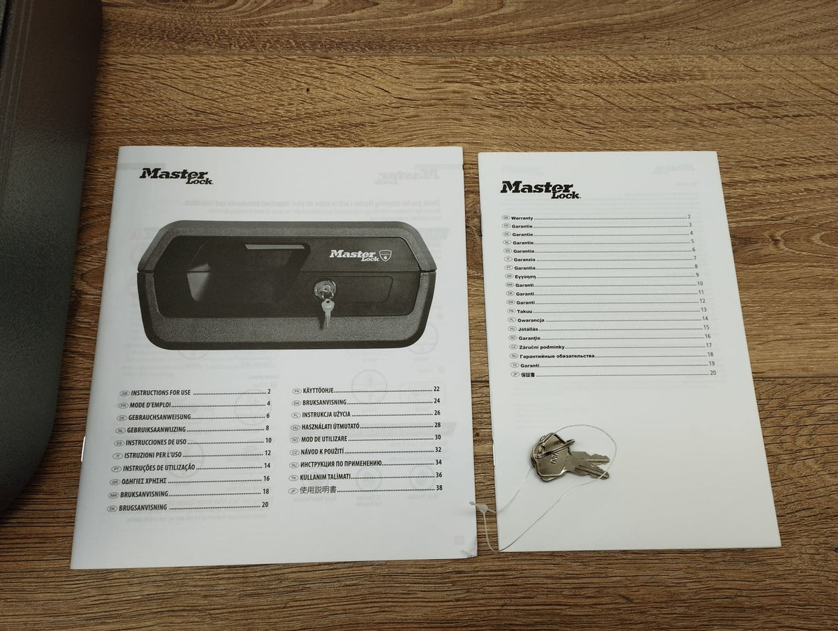 Master Lock LCHW20101 Dokumentenkassette Sicherheitskassette