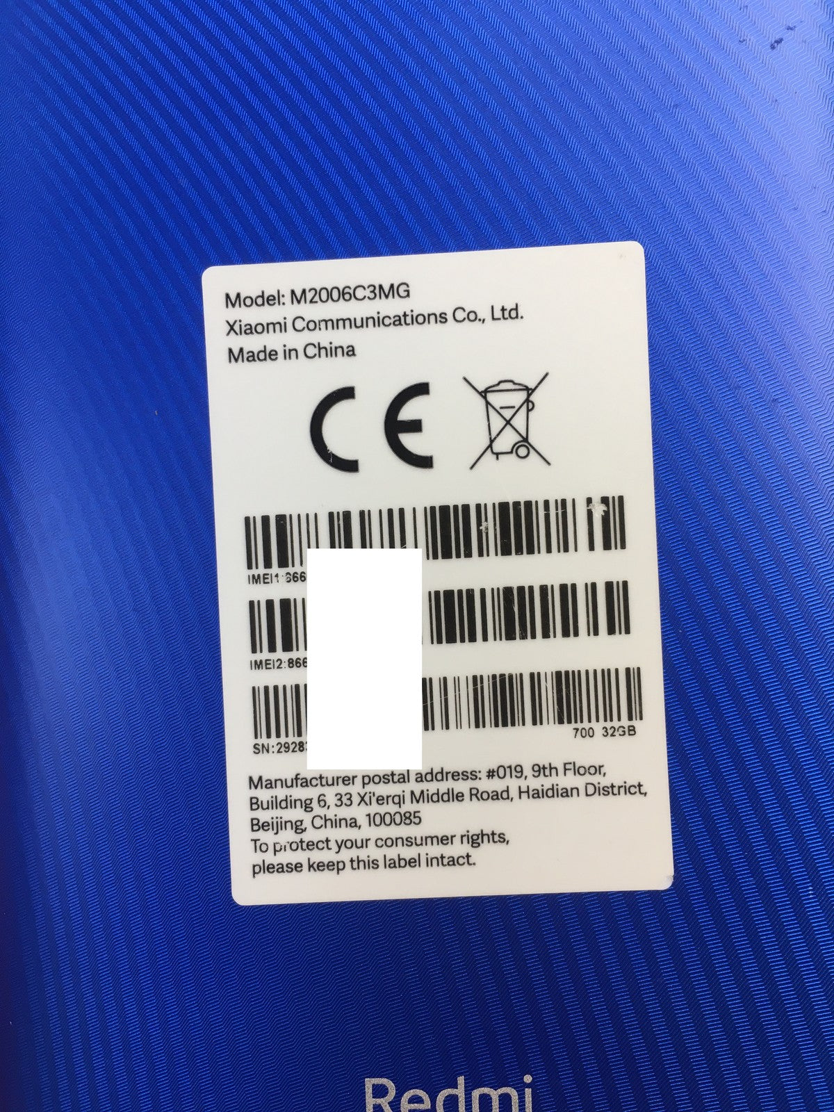 Xiaomi Redmi 9C Smartphone M2006C3MG, 32GB, 6,53", I39138