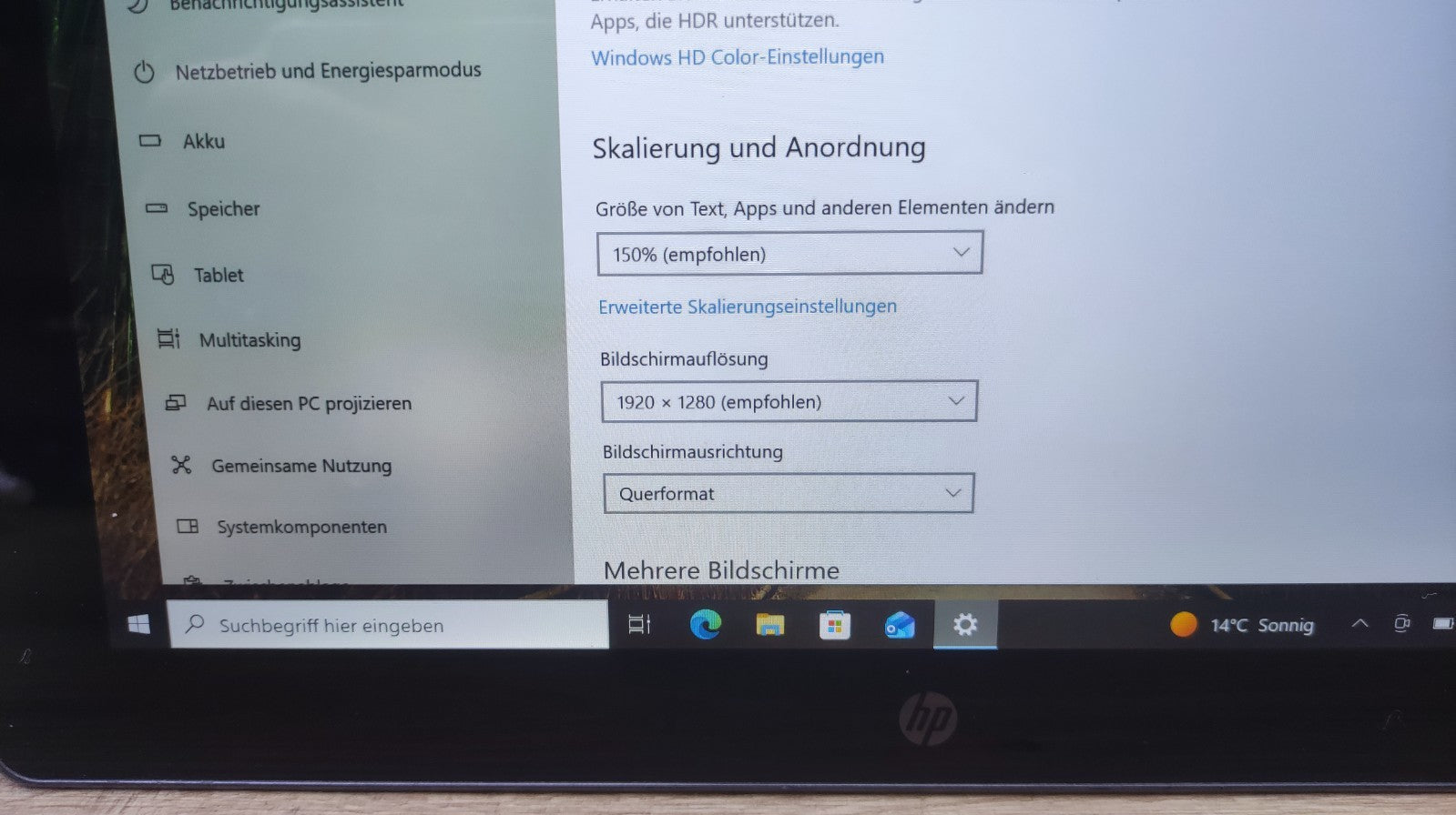 HP Pro x2 612 G2 Tablet 12" FHD 1920x1280 Touch Core i5-7Y57 8GB 256GB SSD LTE