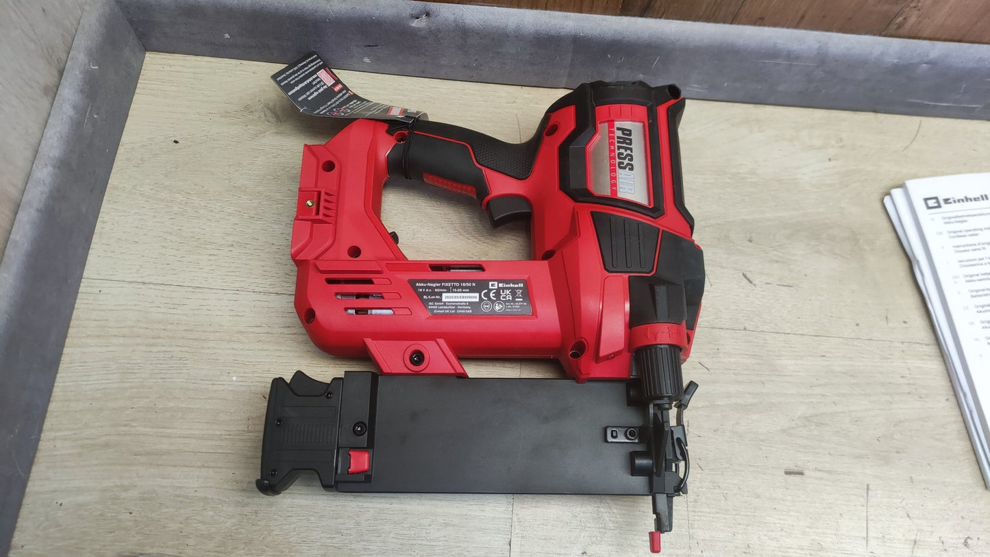 Einhell Akku-Nagler FIXETTO 18/50 N Solo, 18V, 60 Schuss/min, I38155