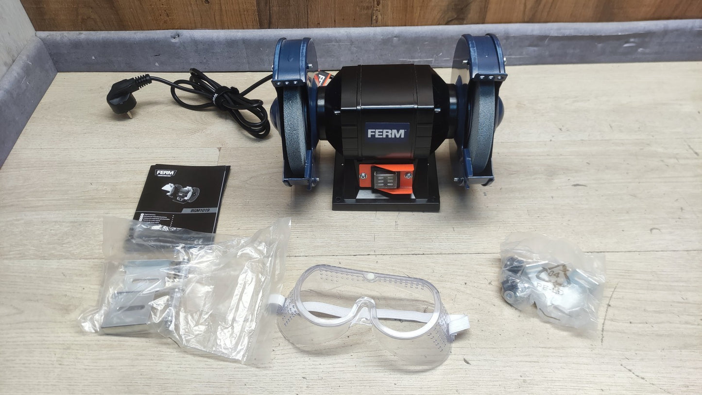 Ferm BGM1019 Doppelschleifmaschine 150 W, 150 mm, I38198