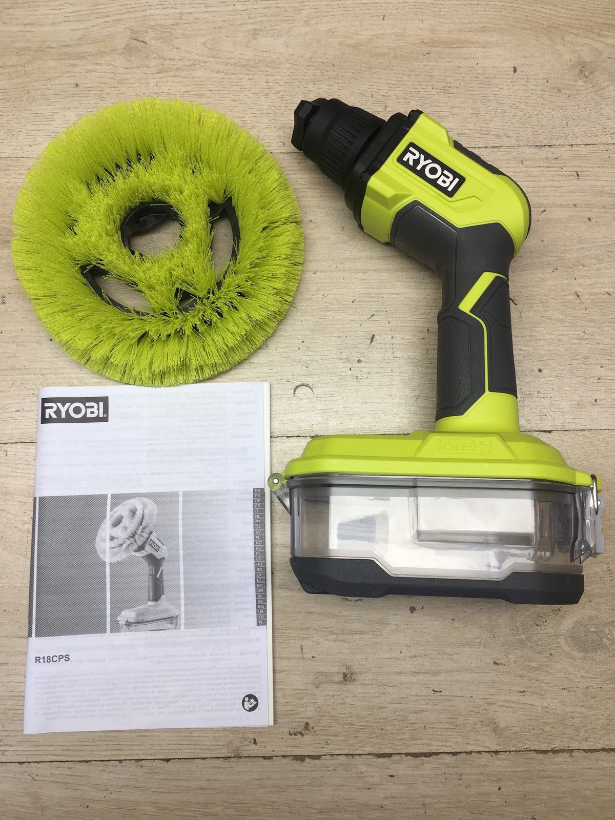 RYOBI 18 V ONE+ Akku-Reinigungsbürste R18CPS-0 Solo, I40048