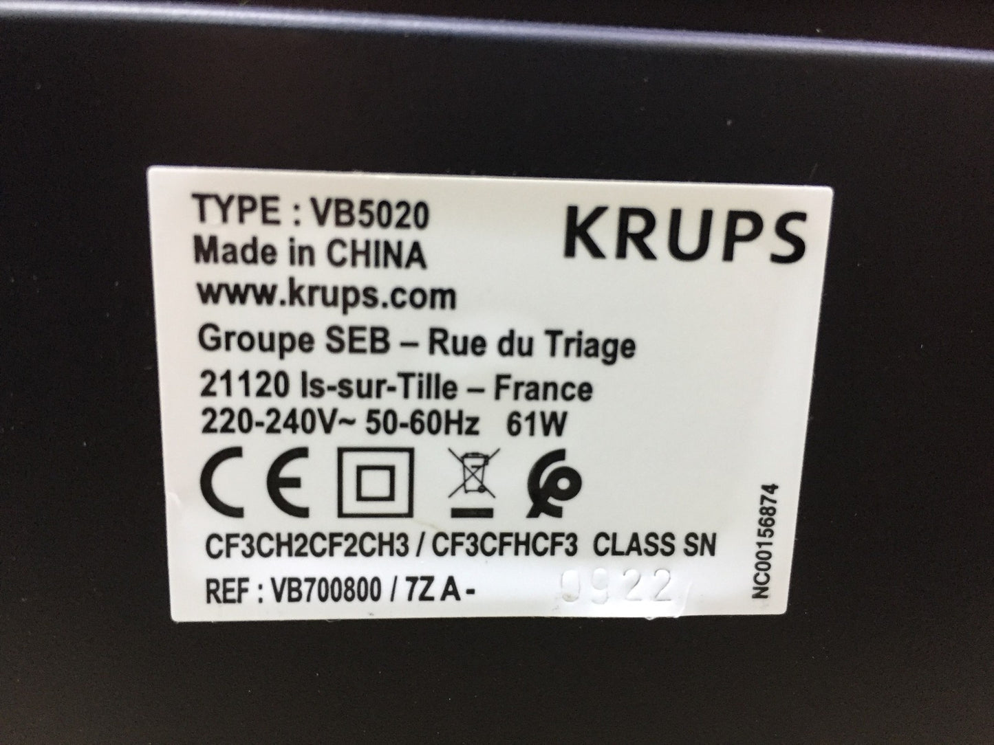 Krups VB5020 Bierzapfanlage Beertender B90, I33643
