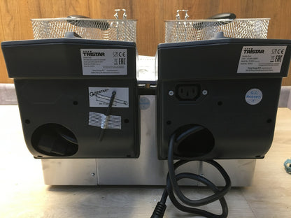 Tristar FR-6937 Doppel-Fritteuse, 6 L, 2x 1800 W, I36165