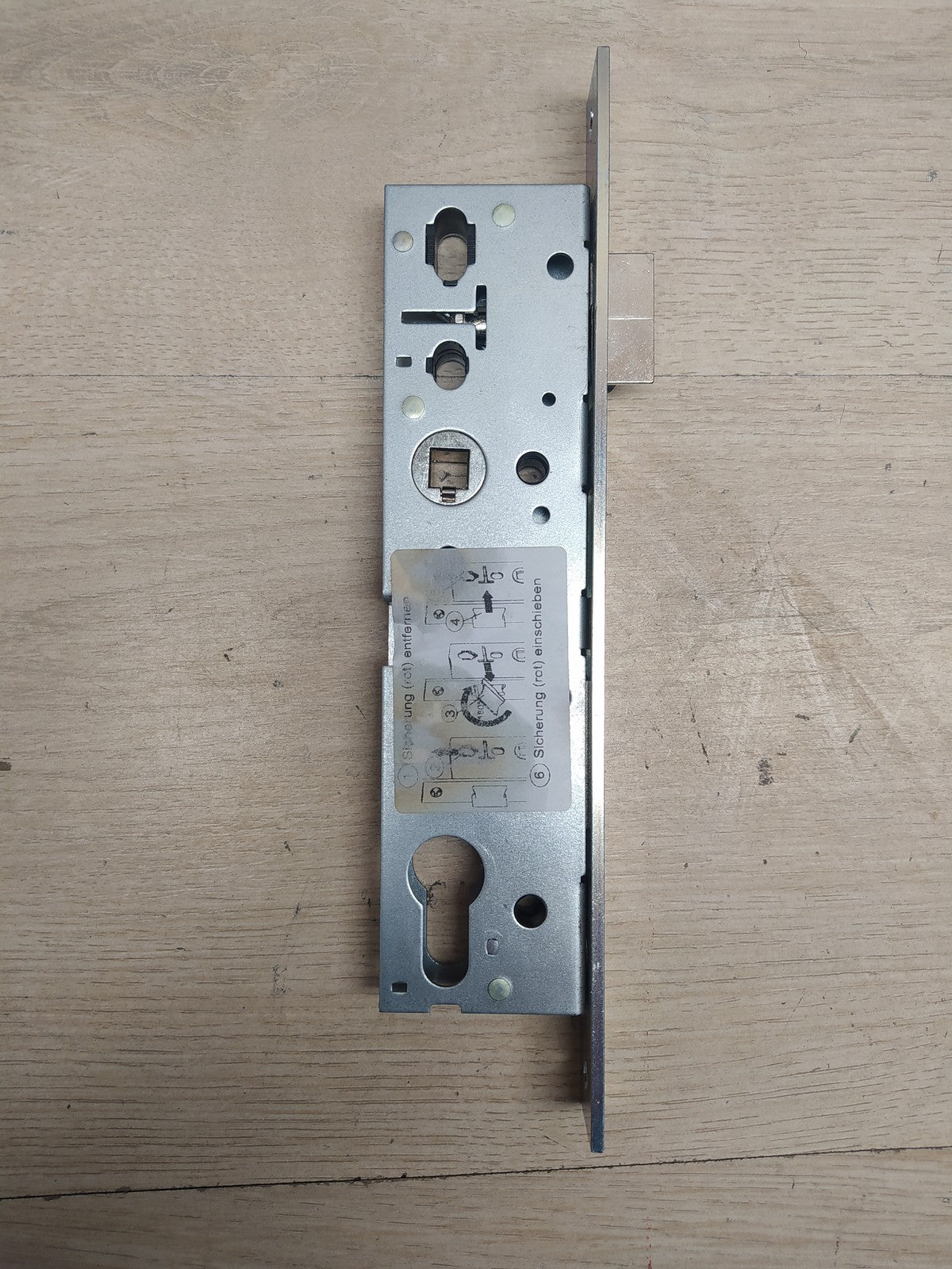 ABUS Einsteckschloss für Rohrrahmentür ESR PZ 61751, Silber, I37022