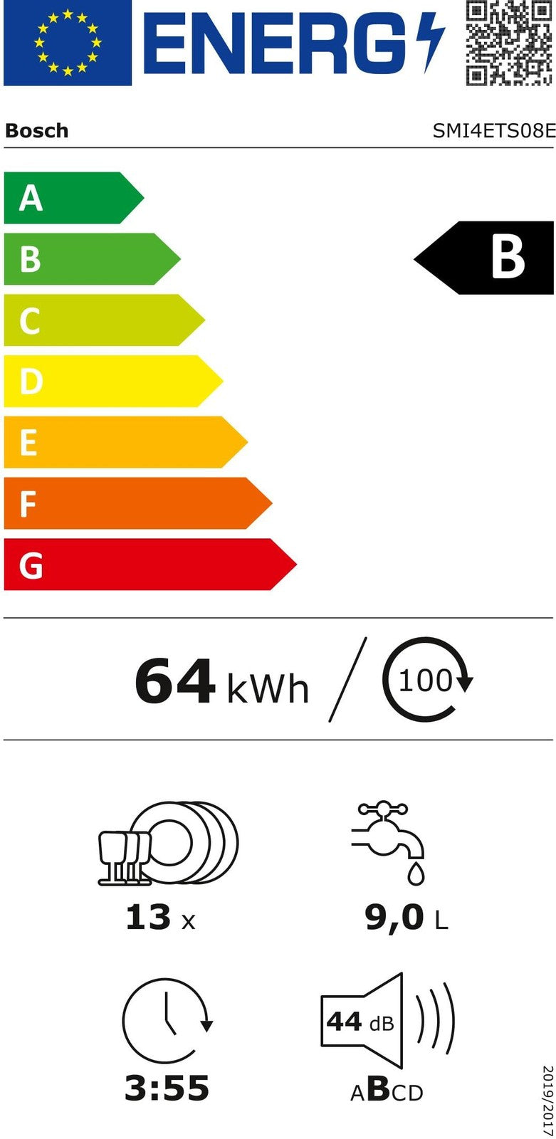 Bosch SMI4ETS08E Geschirrspüler Einbaugerät intergrierbar 60cm, EEK:B LESEN !!!