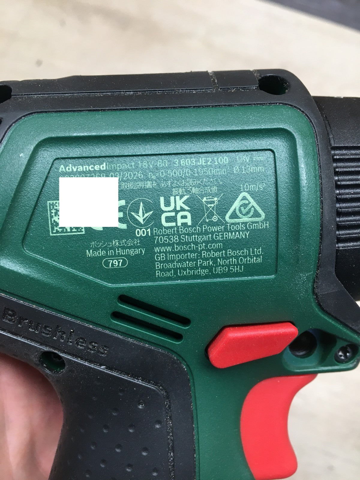 Bosch Akku-Schlagbohrmaschine AdvancedImpact 18V-80, inkl. Akku 4,0Ah, I41046
