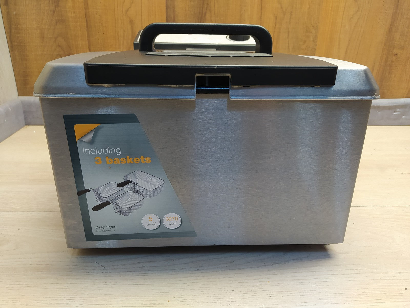 Princess 185000 Fritteuse, 5 L, 3 Frittierkörbe, I36366