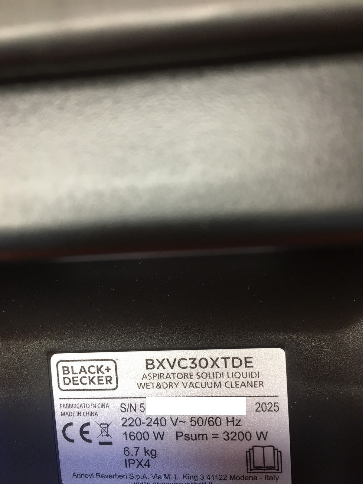 Black & Decker BXVC30XTDE Staubsauger 1600 W 30 L, I40767