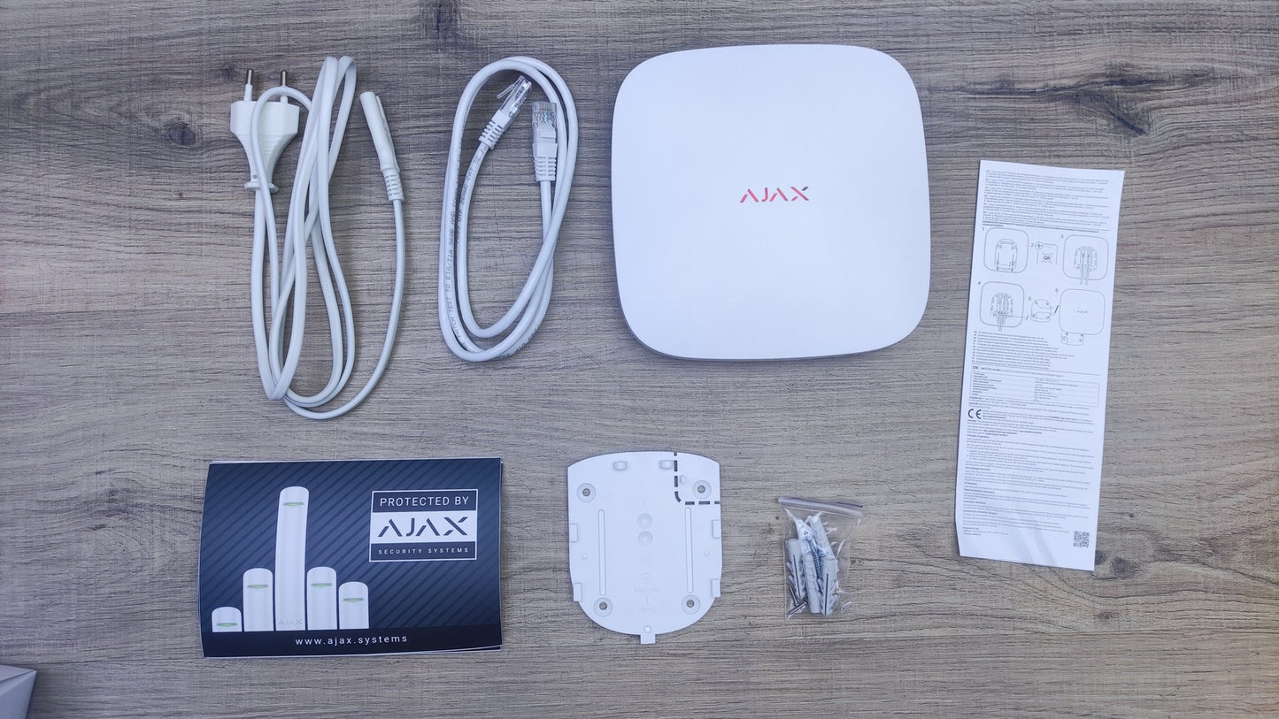 AJAX Hub 2 (2G) Alarmzentrale 38239.40.WH1 drahtlos weiß, I37295