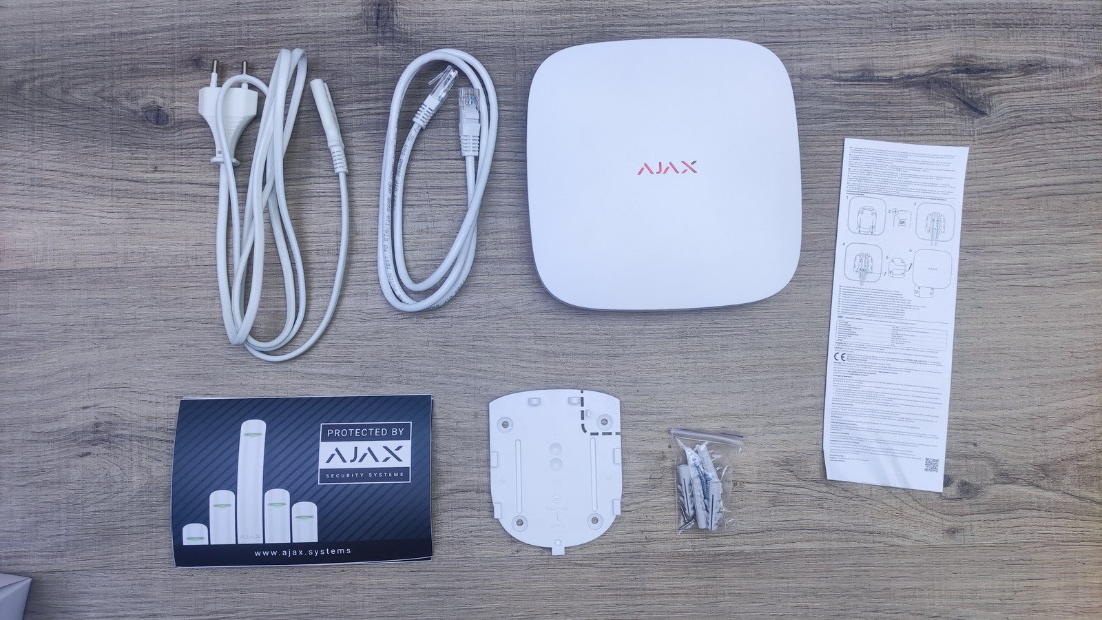 AJAX Hub 2 (2G) Alarmzentrale 38239.40.WH1 drahtlos weiß, I37295