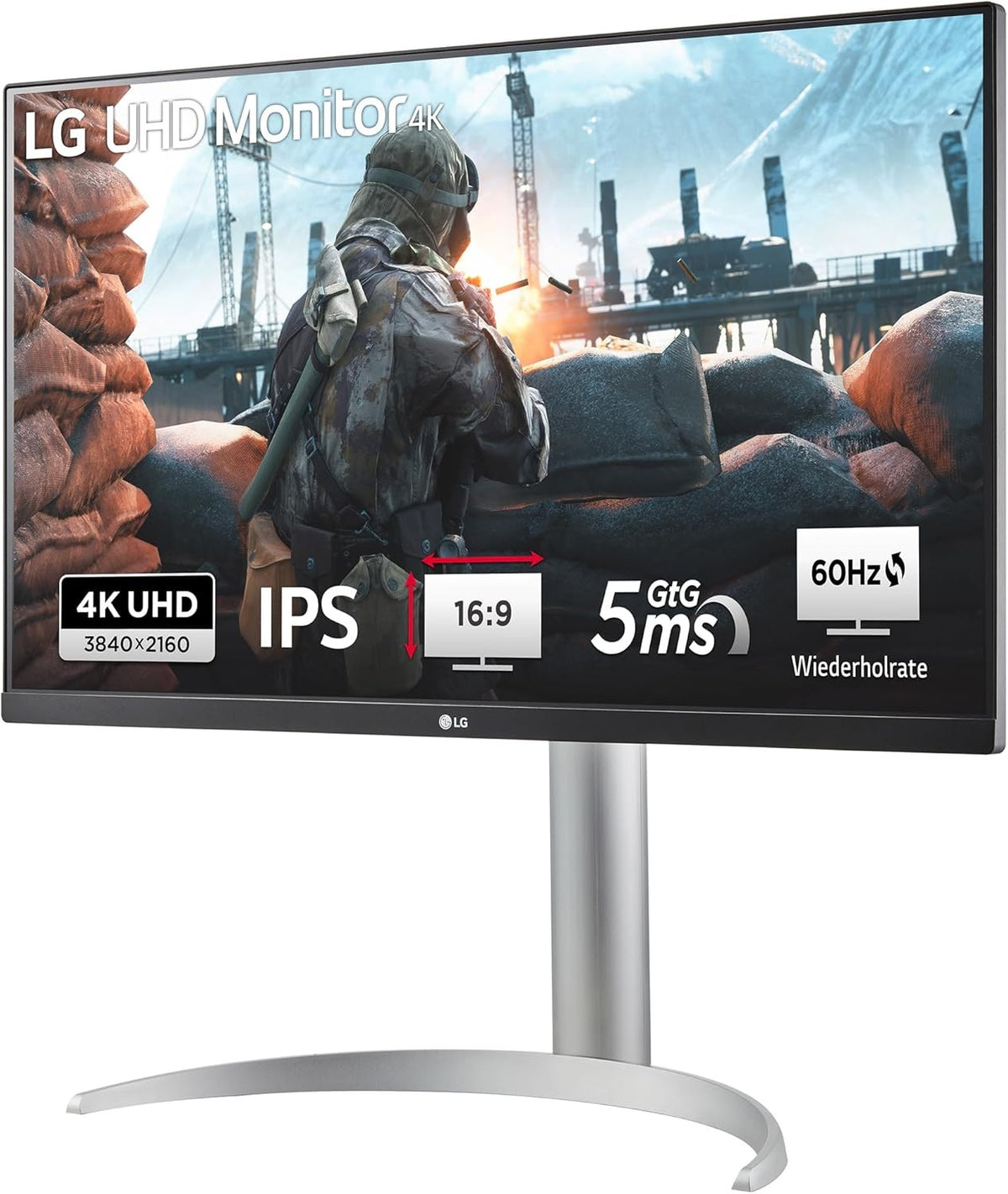 LG UltraFine 27UP650K-W 4K IPS Monitor 27" UHD 3840x2160 HDR HDMI AMD FreeSync