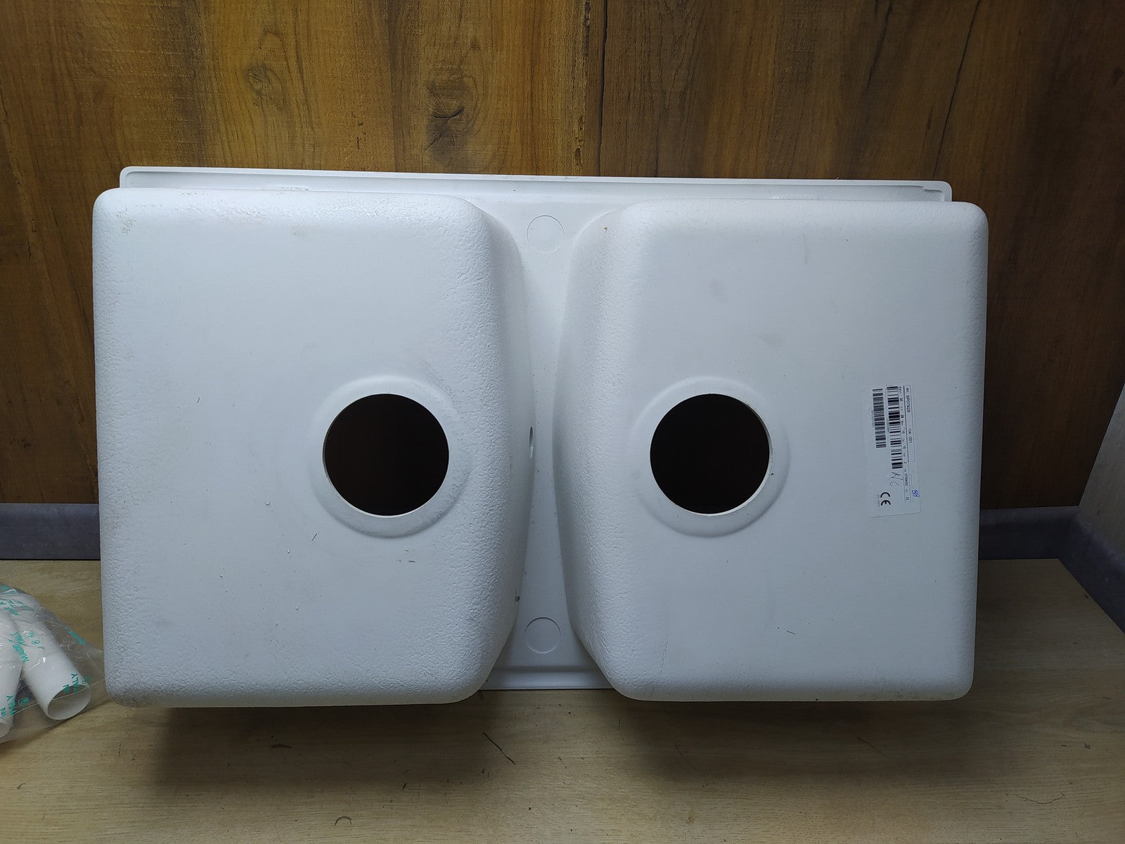 Plados 790x500 mm Spülbecken aus Quarz für Küche SP0792, zwei Becken I35737
