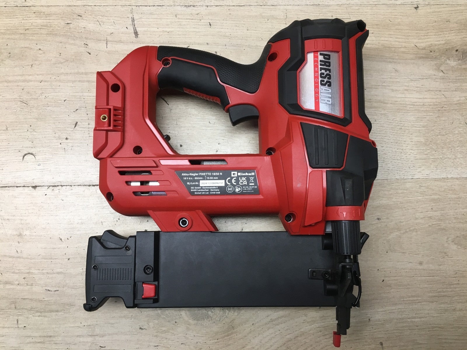 Einhell Akku-Nagler FIXETTO 18/50 N Solo, 18V, 60 Schuss/min, I40037