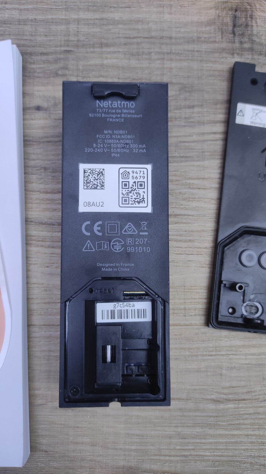 Netatmo Smarte Video-Türklingel mit Kamera, WLAN, 2-Wege-Audio, I34798